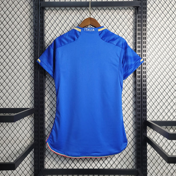 CAMISA FEMININA DA ITALIA 23/24 AZUL