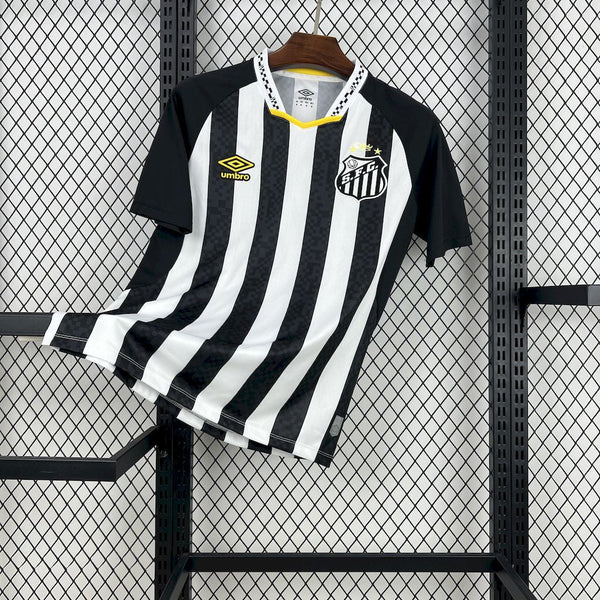 CAMISA DO SANTOS 25/26 PRETO E BRANCO