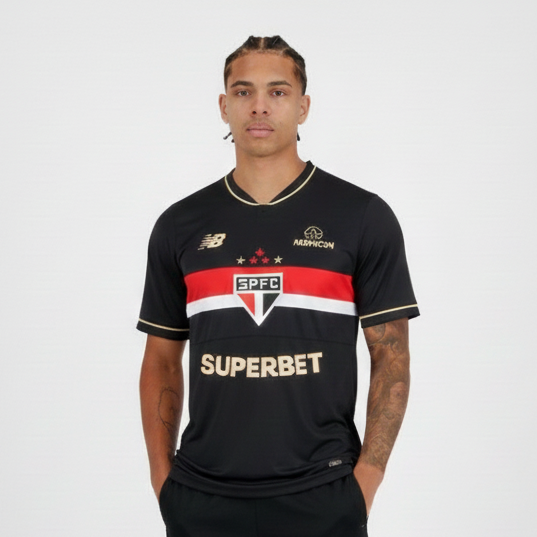 CAMISA DO SÃO PAULO 25/26 PRETO