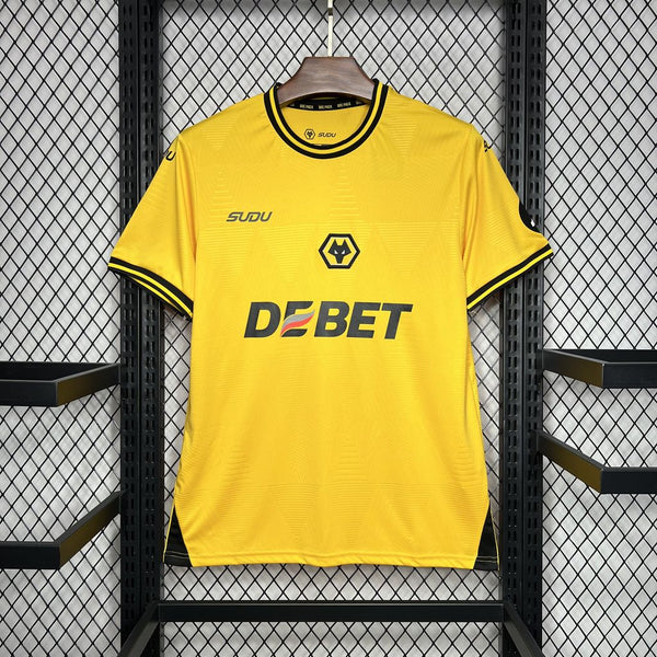 CAMISA DO WOLVES 24/25 AMARELO