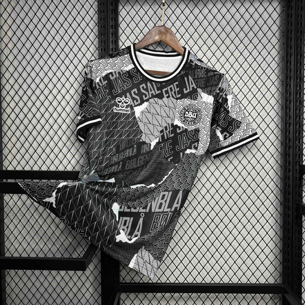 CAMISA DA SELEÇÃO DA DINAMARCA 25/26 PRETO