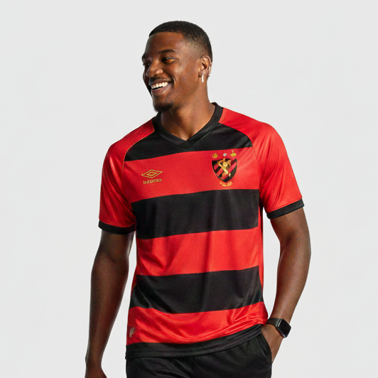 CAMISA DO SPORT RECIFE 25/26 VERMELHO E PRETO